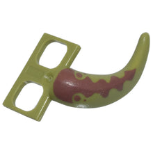 Part 79973pb02 - Minifigure Costume Tail Dinosaur with Reddish Brown Stripes and Dots Pattern