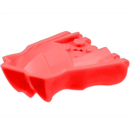 Part 80017 - Dragon Head (Ninjago) Jaw with Small Spikes and 2 Bar Handles on Back