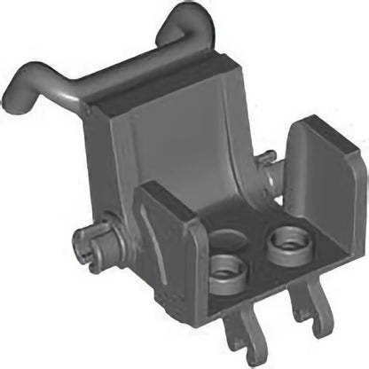 Part 80440 - Minifigure, Utensil Wheelchair Seat with Open Sides and High Arm Rests