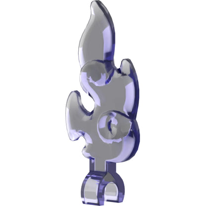 Part 80519 - Wave Rounded Straight Small with Clip End (Flame)