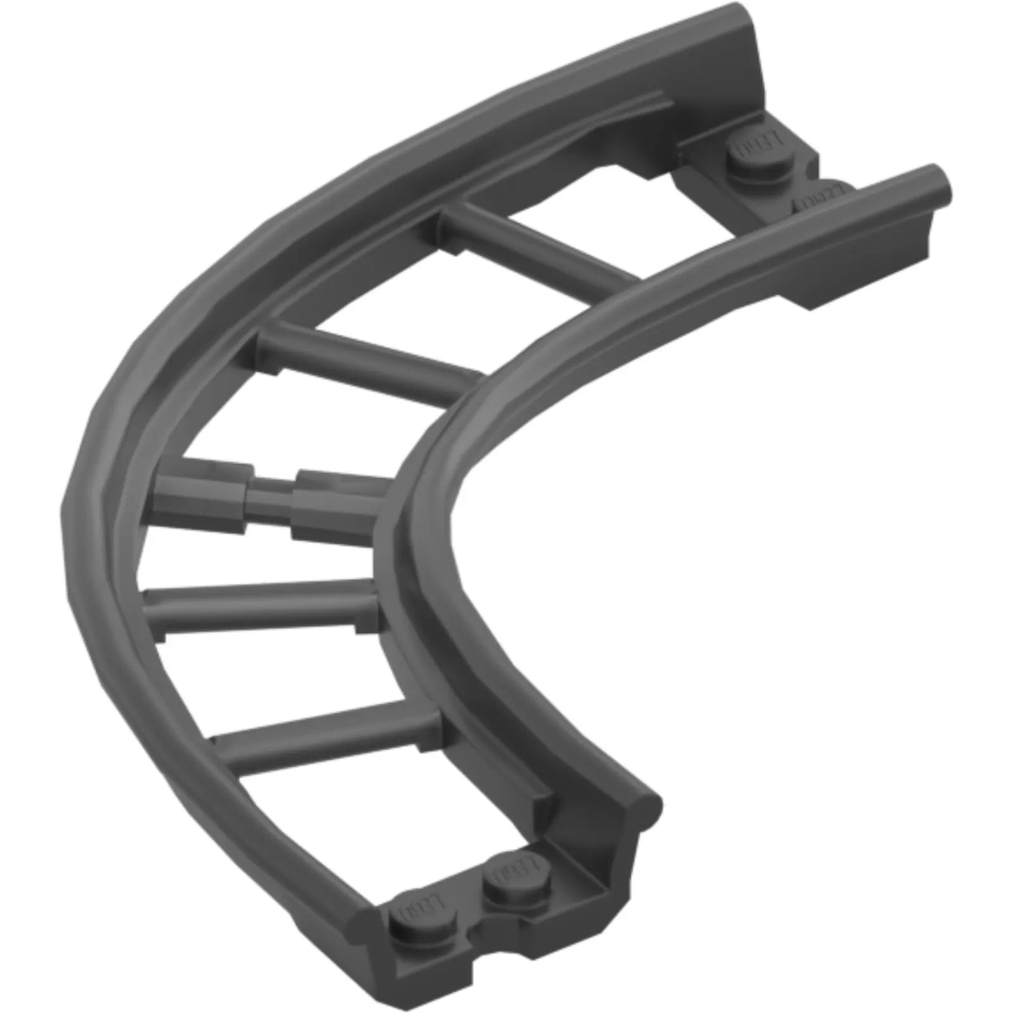 Part 80566 - Train, Track Roller Coaster Curve, 90 degrees, 3 Bricks Elevation