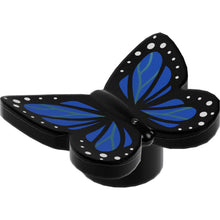 Part 80674pb03 - Butterfly with Stud Holder with Blue Wings and White Spots Pattern