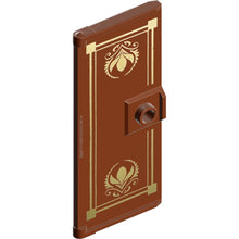 Part 80683pb001 - Door 1 x 3 x 6 with Stud Handle with Gold Border and Arendelle Crest Flowers Pattern