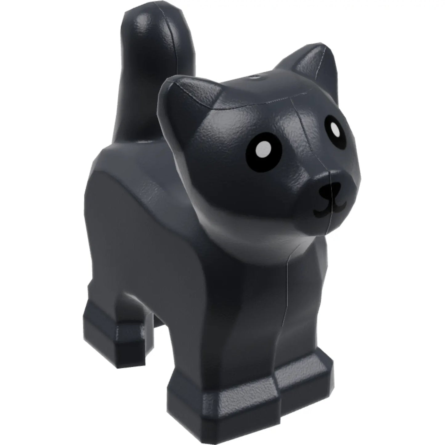Part 80686pb01 - Cat, Baby Kitten, Standing with Black Mouth, Nose, and Eyes Pattern