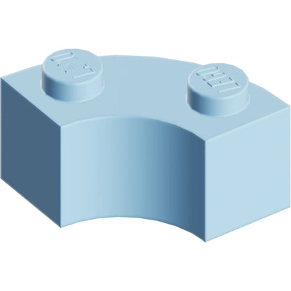 Part 85080 - Brick, Round Corner 2 x 2 Macaroni with Stud Notch and Reinforced Underside