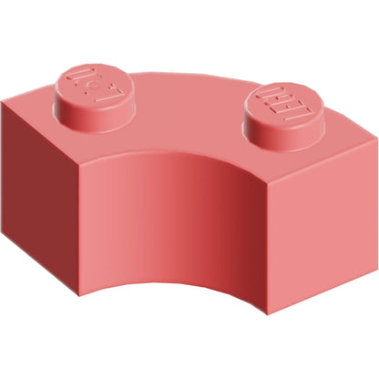 Part 85080 - Brick, Round Corner 2 x 2 Macaroni with Stud Notch and Reinforced Underside