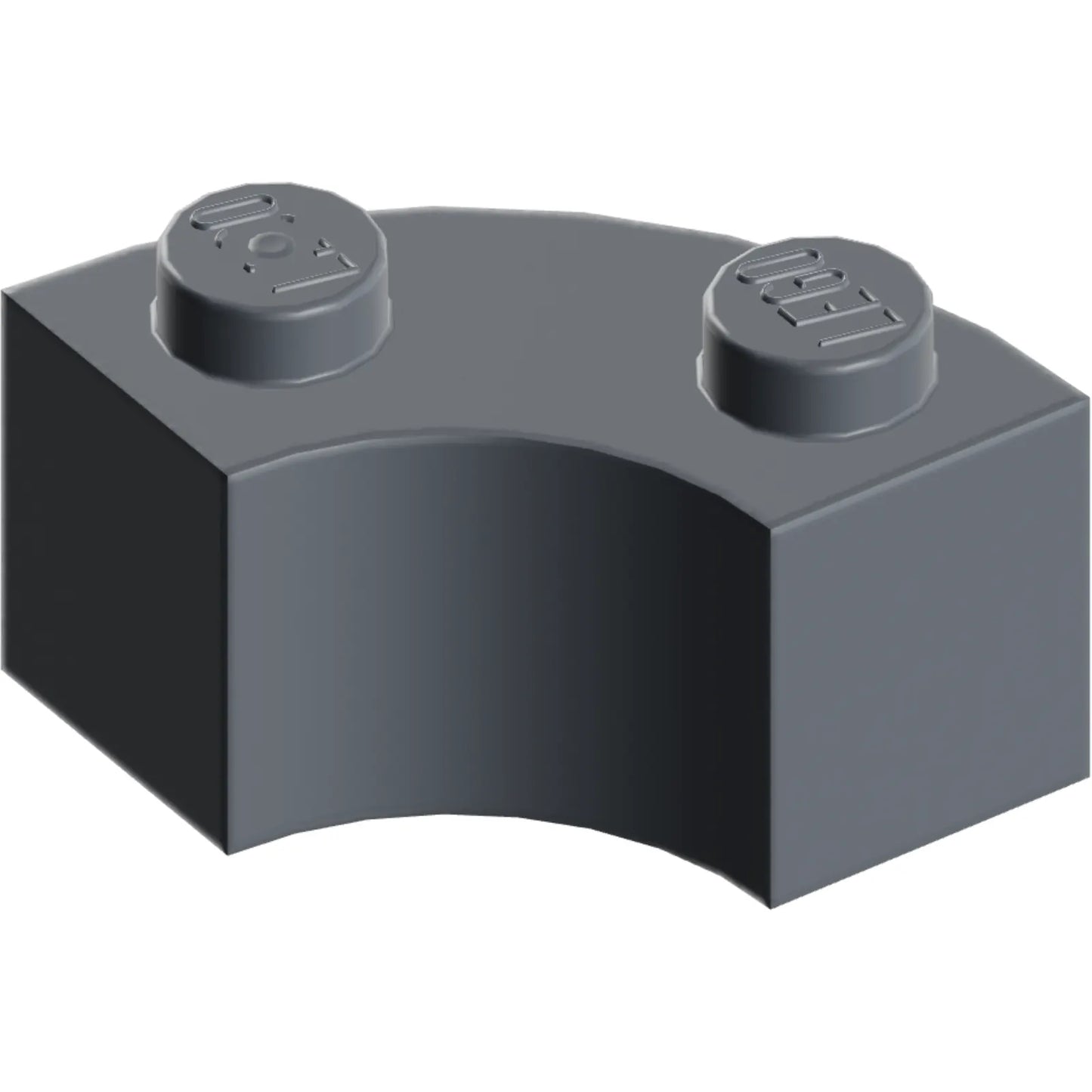 Part 85080 - Brick, Round Corner 2 x 2 Macaroni with Stud Notch and Reinforced Underside