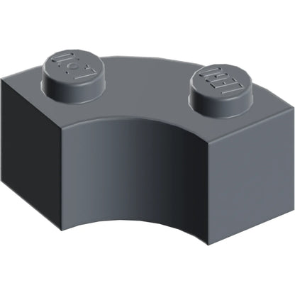 Part 85080 - Brick, Round Corner 2 x 2 Macaroni with Stud Notch and Reinforced Underside