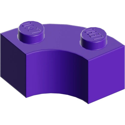 Part 85080 - Brick, Round Corner 2 x 2 Macaroni with Stud Notch and Reinforced Underside
