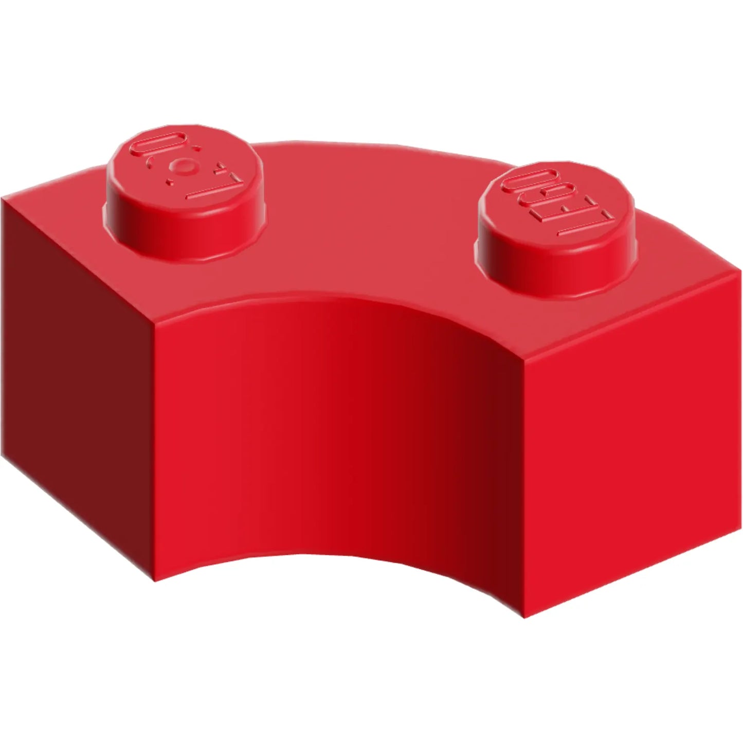 Part 85080 - Brick, Round Corner 2 x 2 Macaroni with Stud Notch and Reinforced Underside