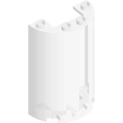 Part 85941 - Cylinder Half 2 x 4 x 5 with 1 x 2 Cutout