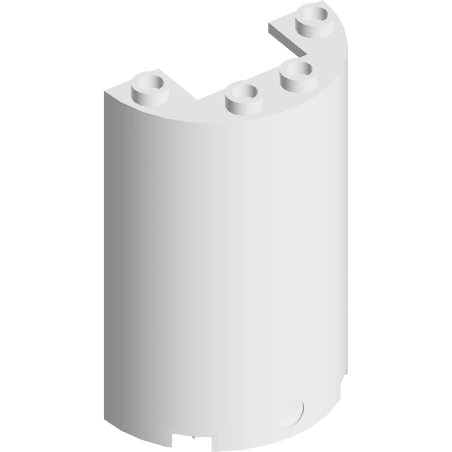 Part 85941 - Cylinder Half 2 x 4 x 5 with 1 x 2 Cutout