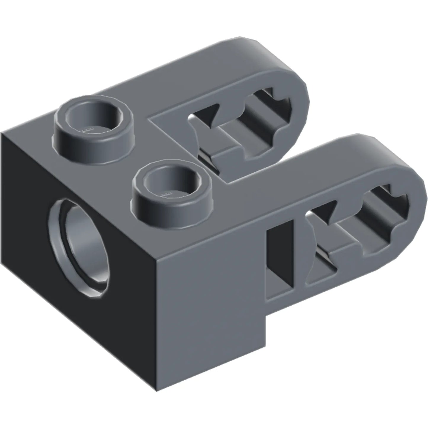 Part 85943 - Technic, Brick 1 x 2 with Hole and Dual Liftarm Extensions