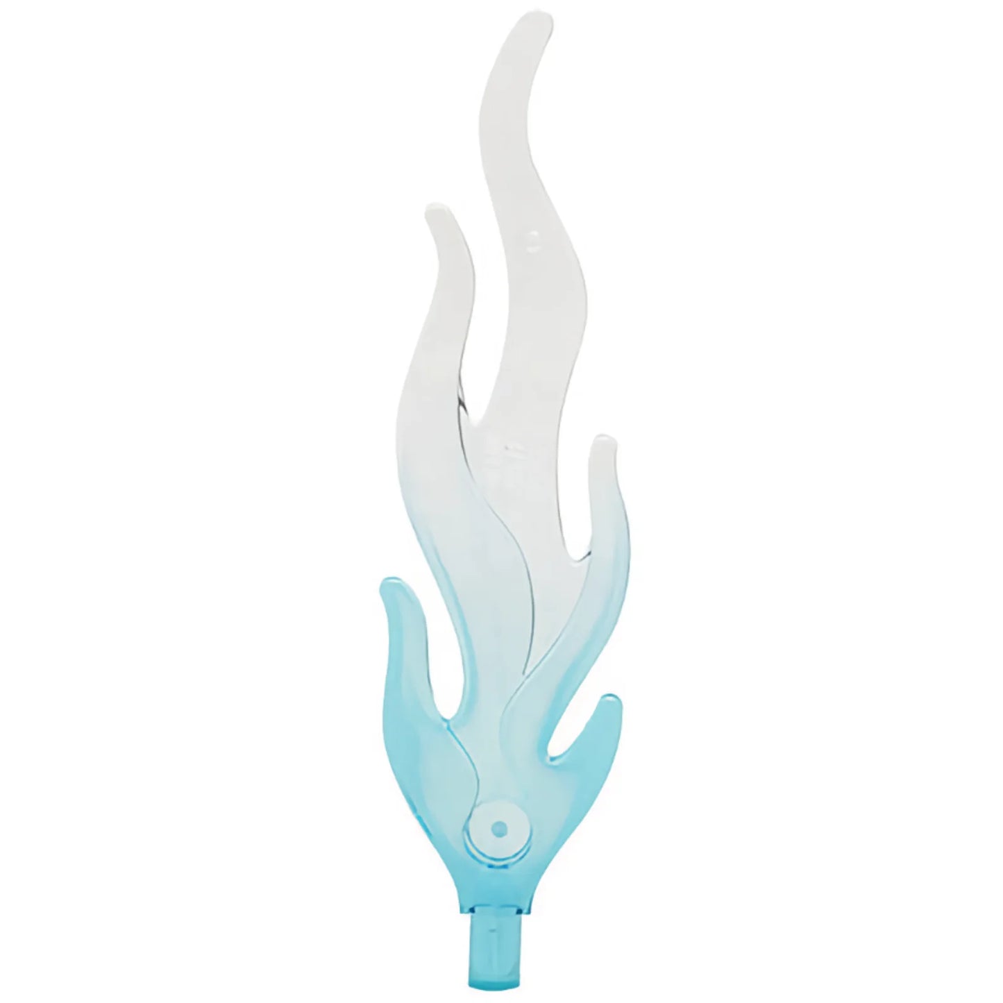 Part 85959pb05 - Wave Rounded Straight Large with Bar End (Flame) with Marbled Trans-Clear Pattern