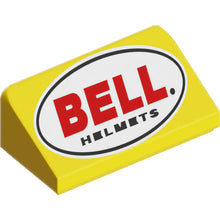 Part 85984pb509 - Slope 30 1 x 2 x 2/3 with Red and White Bell Helmets Logo Pattern