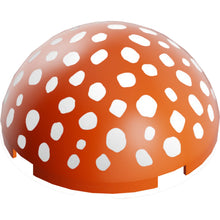 Part 86500pb09 - Cylinder Hemisphere 4 x 4 with White Mushroom Spots Pattern