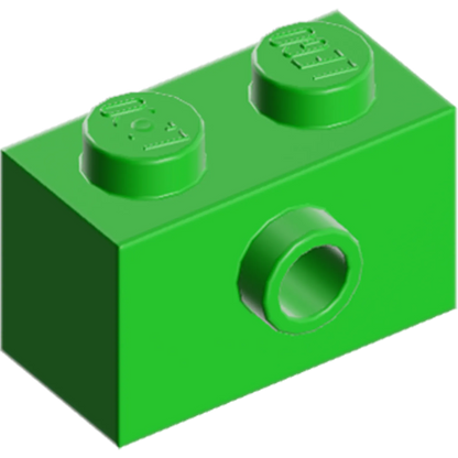 Part 86876 - Brick, Modified 1 x 2 with Stud on Side