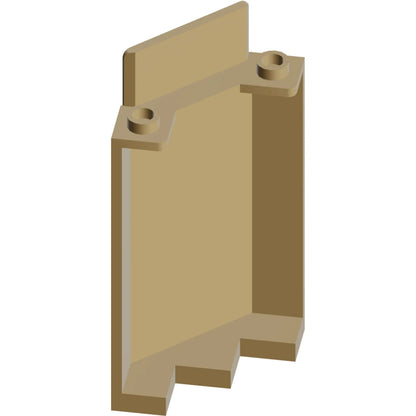 Part 87421 - Panel 3 x 3 x 6 Corner Wall without Bottom Indentations