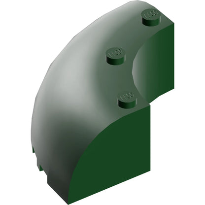 Part 87559 - Brick, Round Corner 6 x 6 x 2