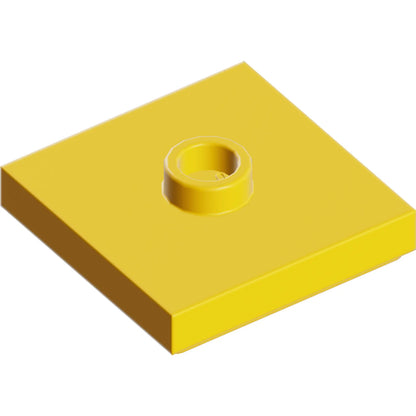 Part 87580 - Plate, Modified 2 x 2 with Groove and 1 Stud in Center (Jumper)