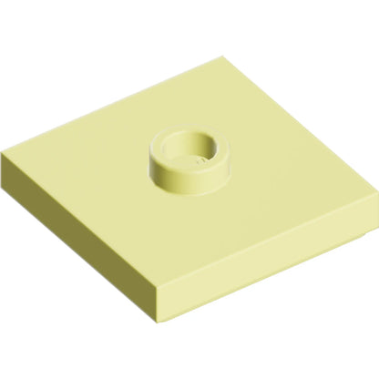 Part 87580 - Plate, Modified 2 x 2 with Groove and 1 Stud in Center (Jumper)