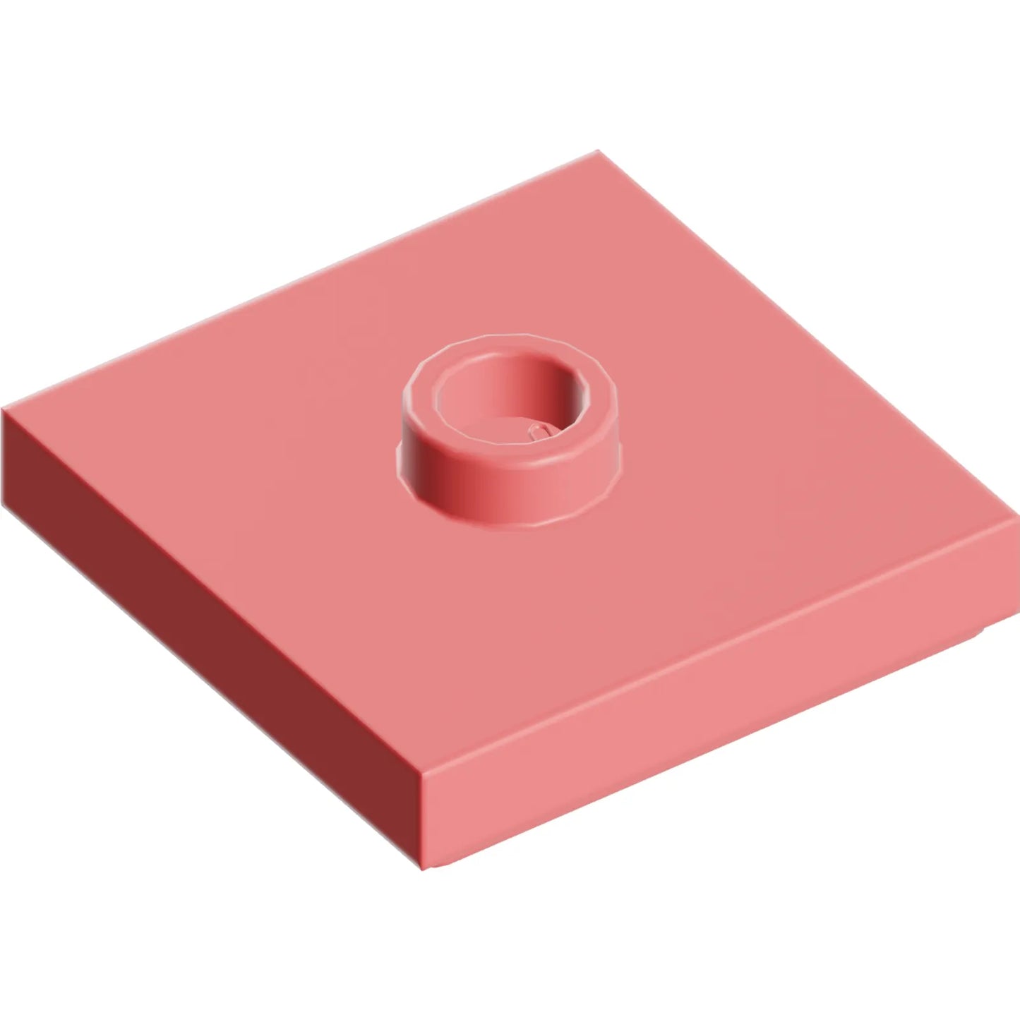 Part 87580 - Plate, Modified 2 x 2 with Groove and 1 Stud in Center (Jumper)