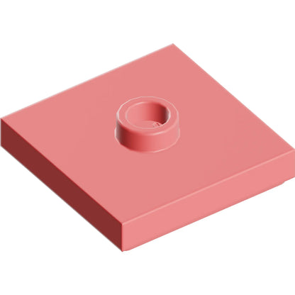 Part 87580 - Plate, Modified 2 x 2 with Groove and 1 Stud in Center (Jumper)