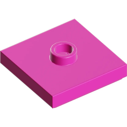Part 87580 - Plate, Modified 2 x 2 with Groove and 1 Stud in Center (Jumper)