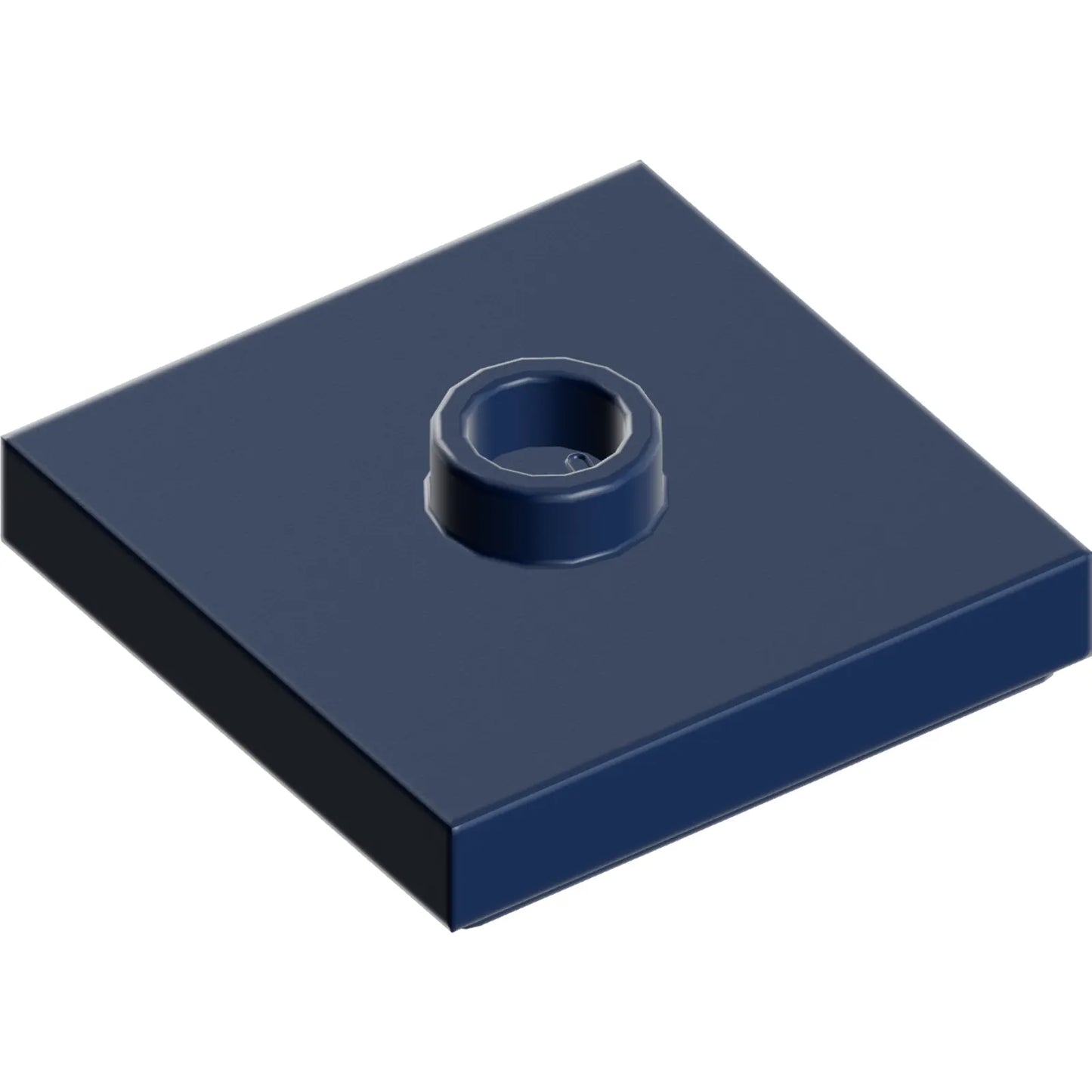 Part 87580 - Plate, Modified 2 x 2 with Groove and 1 Stud in Center (Jumper)