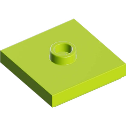 Part 87580 - Plate, Modified 2 x 2 with Groove and 1 Stud in Center (Jumper)