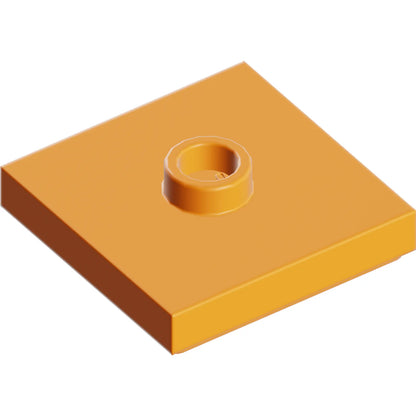 Part 87580 - Plate, Modified 2 x 2 with Groove and 1 Stud in Center (Jumper)