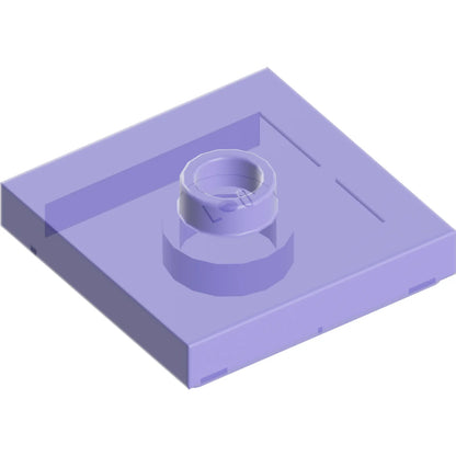 Part 87580 - Plate, Modified 2 x 2 with Groove and 1 Stud in Center (Jumper)