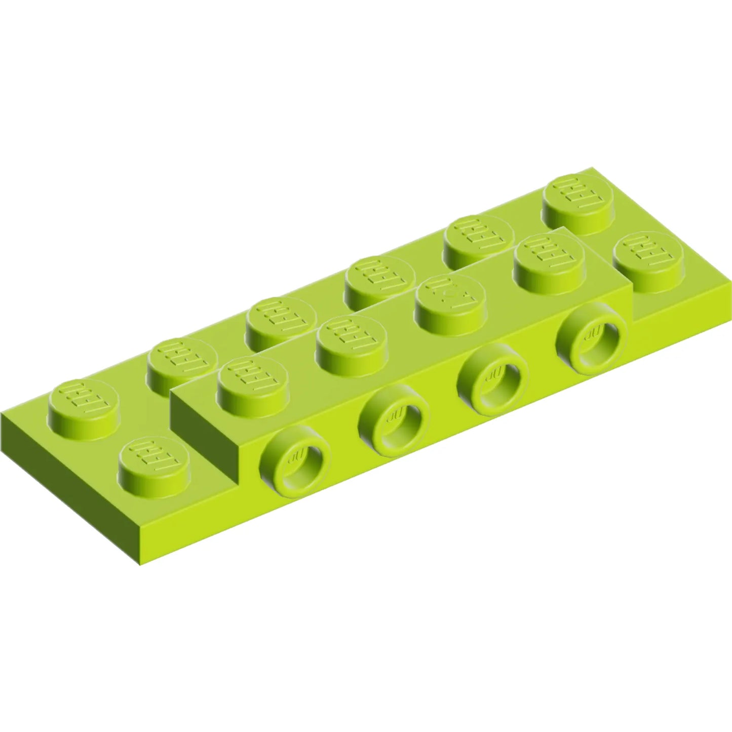 Part 87609 - Plate, Modified 2 x 6 x 2/3 with 4 Studs on Side