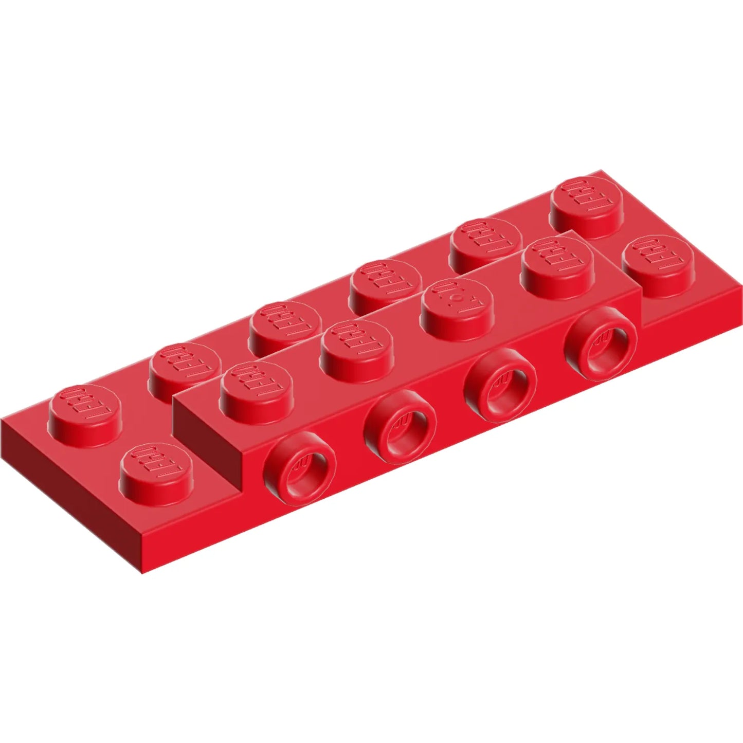 Part 87609 - Plate, Modified 2 x 6 x 2/3 with 4 Studs on Side
