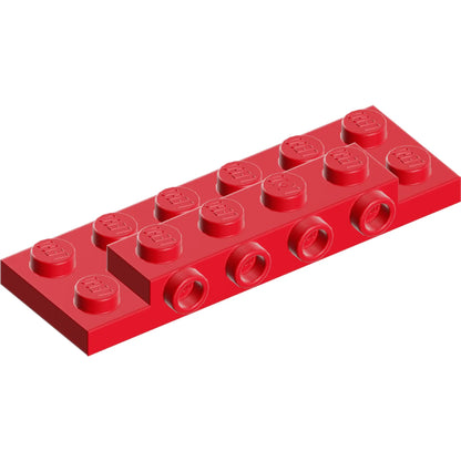 Part 87609 - Plate, Modified 2 x 6 x 2/3 with 4 Studs on Side