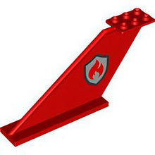 Part 87614pb022 - Tail 12 x 2 x 5 with Black and Silver Fire Logo Badge Pattern on Both Sides