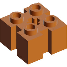 Part 90258 - Brick, Modified 2 x 2 with Channels and Axle Hole