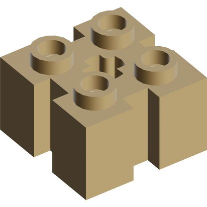 Part 90258 - Brick, Modified 2 x 2 with Channels and Axle Hole