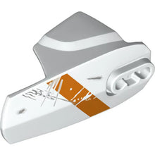 Part 90638pb05 - Hero Factory Armor with Ball Joint Socket - Size 6 with Orange Diagonal Stripe and Scratches Pattern (Clone Commander Cody)