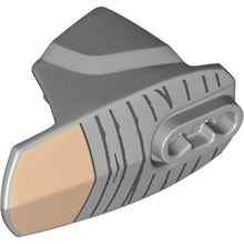 Part 90639pb029 - Hero Factory Armor with Ball Joint Socket - Size 5 with Gray Lines and Light Nougat Patch Pattern