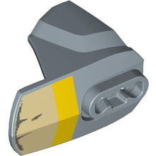 Part 90640pb007 - Hero Factory Armor with Ball Joint Socket - Size 4 with Yellow Stripe and Worn Tan Armor Pattern (Scarif Stormtrooper)