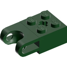Part 92013 - Technic, Brick Modified 2 x 2 with Ball Socket and Axle Hole - Straight Forks with Round Ends and Open Sides