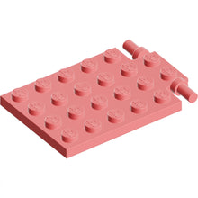 Part 92099 - Plate, Modified 4 x 6 with Trap Door Hinge (Long Pins)