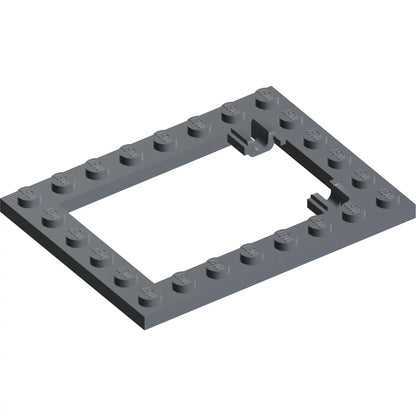 Teil 92107 – Platte, modifizierter 6 x 8 Treppentürrahmen horizontal (lange Stifthalter)