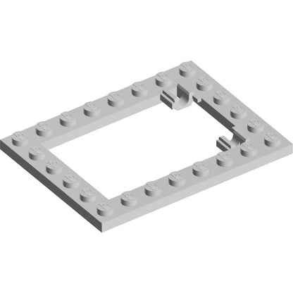 Teil 92107 – Platte, modifizierter 6 x 8 Treppentürrahmen horizontal (lange Stifthalter)