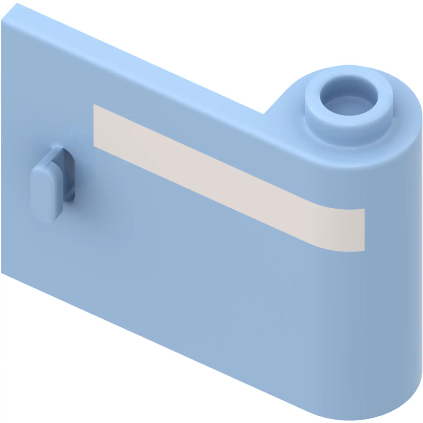 Part 92263pb004 - Door 1 x 3 x 2 Right - Open Between Top and Bottom Hinge with Horizontal White Stripe Pattern