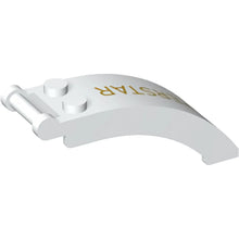 Part 92474pb007R - Windscreen 6 x 2 x 2 with Bar Handle with Gold 'SUPERSTAR' Pattern Model Right Side
