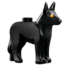 Part 92586pb10 - Dog, Alsatian / German Shepherd with Bright Light Orange Eyes and Dark Bluish Gray Bushy Eyebrows and Nose Pattern (HP Padfoot / The Grim)