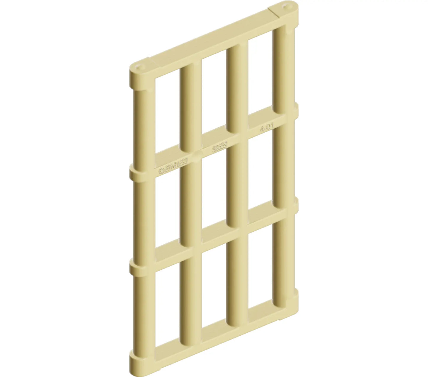 Part 92589 - Bar 1 x 4 x 6 Grille with End Protrusions