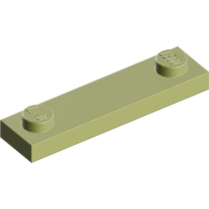 Part 92593 - Plate, Modified 1 x 4 with 2 Studs without Groove